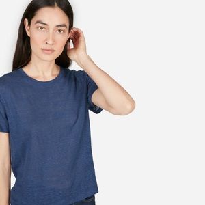 SALE DAY! Everlane Linen Box-Cut Tee in Indigo